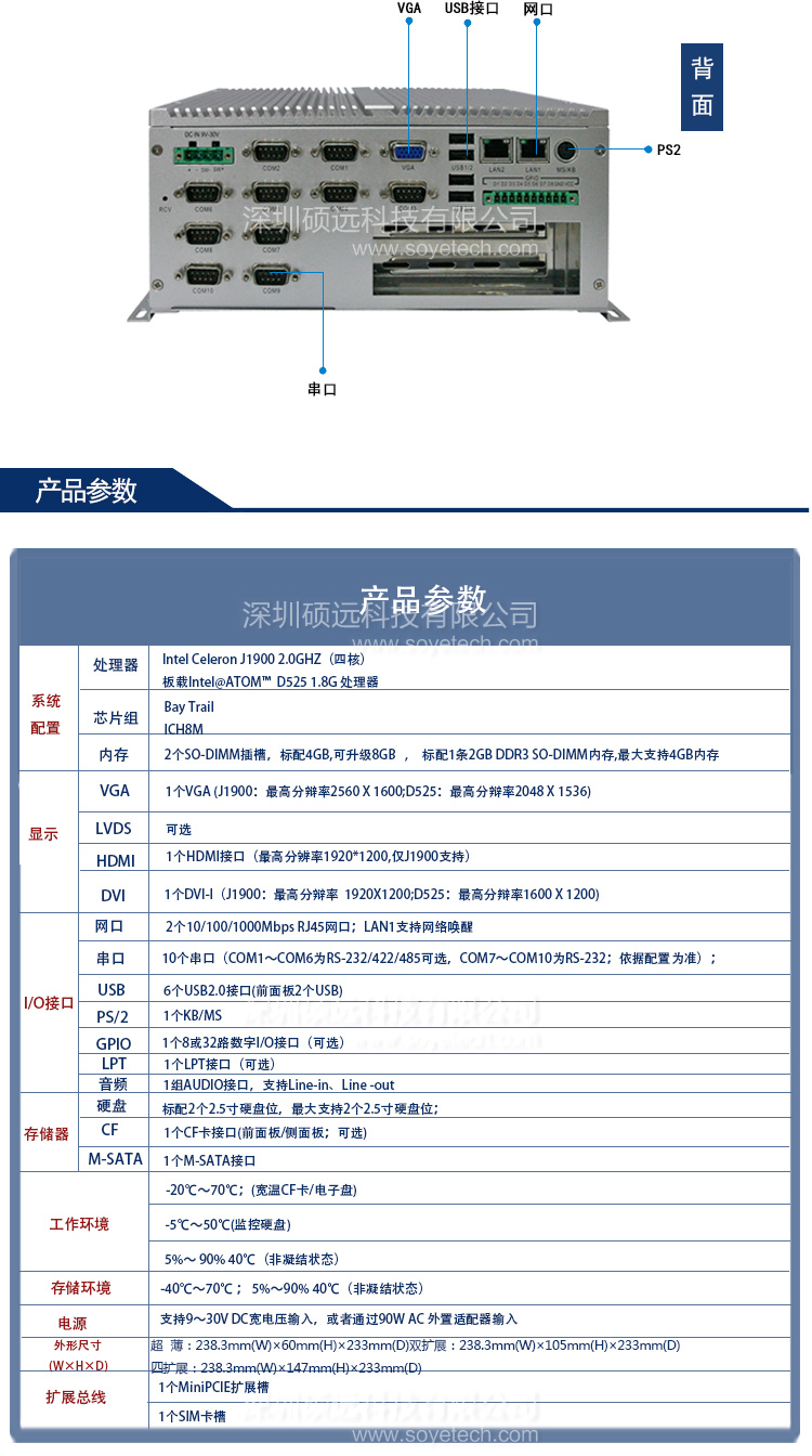 研祥低功耗無風(fēng)扇高效能嵌入式工控機(jī) MEC-5031