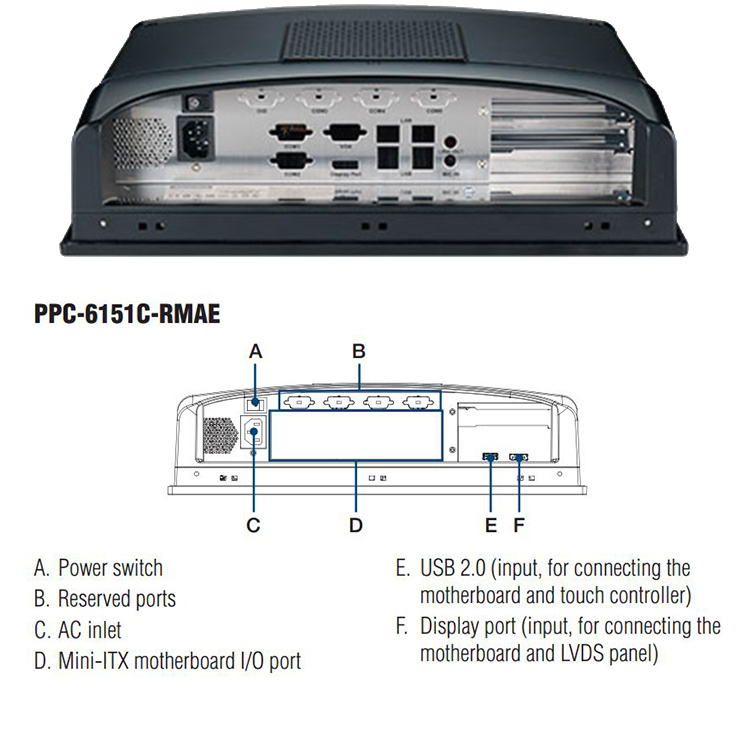 全新研華無風扇嵌入式工控機 多功能平板電腦 PPC-6151C