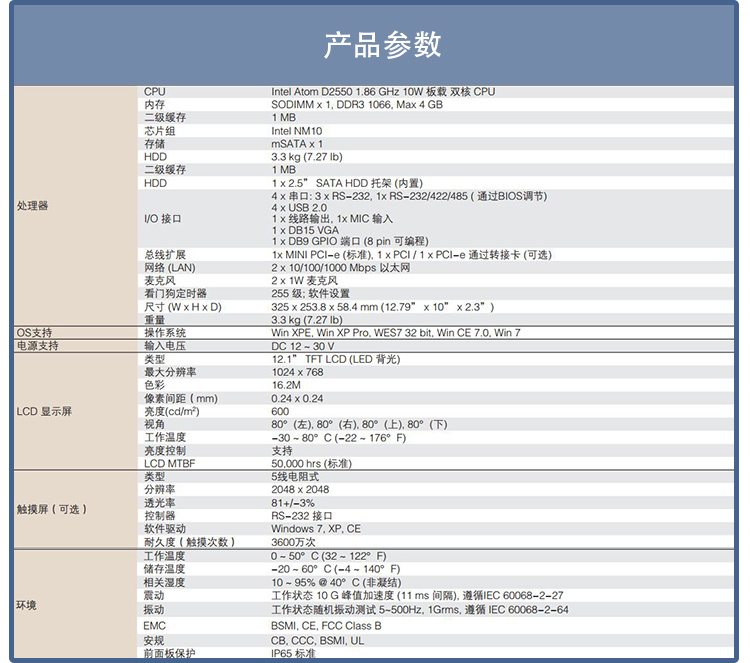 全新研華 嵌入式無(wú)風(fēng)扇工業(yè)平板電腦 無(wú)噪音低功耗 PPC-3120