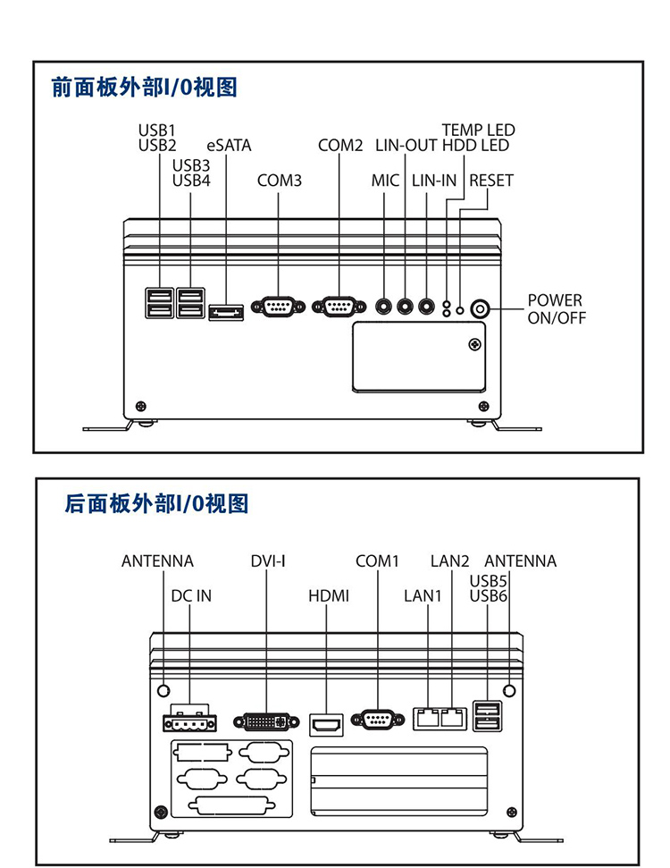 全新研華 無(wú)風(fēng)扇嵌入式工控機(jī) 高性能ARK-3000系列 ARK-3440 A2