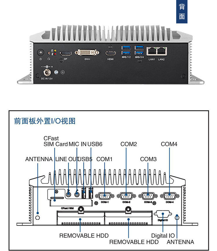 全新研華 無風(fēng)扇嵌入式工控機(jī) 高性能ARK-3000系列 ARK-3510