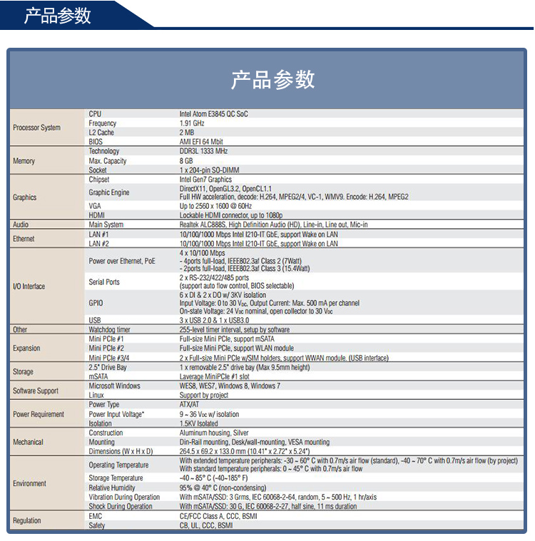 全新研華無風扇嵌入式工控機 車載應用 ARK-2121S