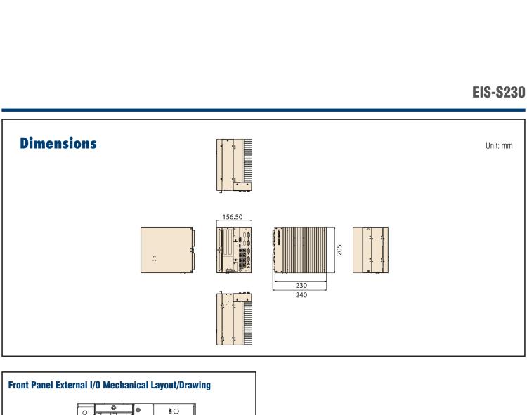 研華EIS-S230 研華 EIS-S230，邊緣計算系統(tǒng)服務(wù)器，支持Intel 第六代、第七代處理器，可選i3/i5/i7 Xeon CPU，DDR4 最高32GB，最多可支持4 x 2.5寸硬盤，具備豐富擴(kuò)展接口 4 x LAN，4 x COM，8 x USB，2 x PCIE。產(chǎn)品生命周期長，穩(wěn)定可靠。