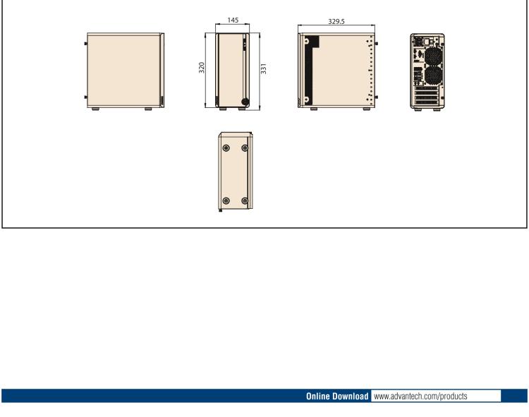 研華USM-500R Professional Mini Tower/Standalone Edge Computer with Intel 8th/9th Generation Processor