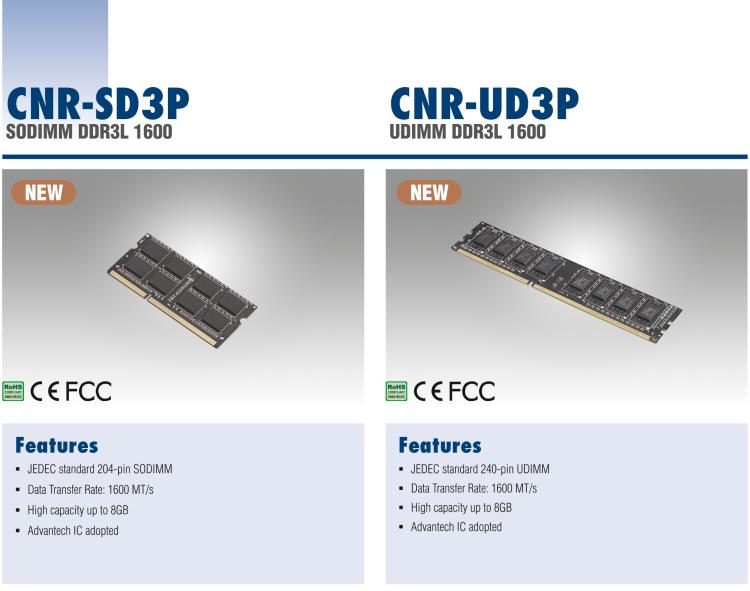 研華CNR-UD3P CNR DDR3是研華面向國內(nèi)市場的內(nèi)存條系列，產(chǎn)品采用海力士IC設(shè)計(jì)，交期短，是性價(jià)比高的產(chǎn)品系列。適用于國產(chǎn)化及各類行業(yè)應(yīng)用市場。