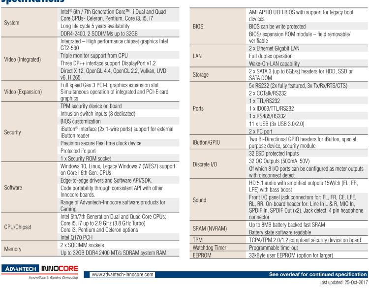 研華DPX-S445 6/7th Generation Intel? Core? Gaming platform