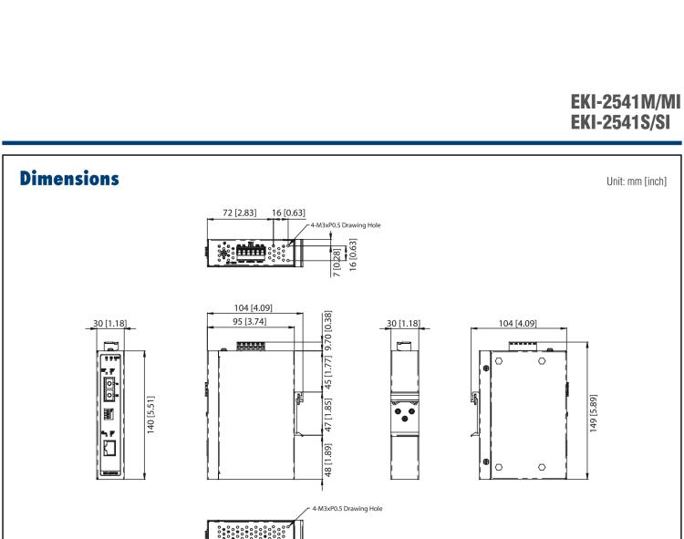 研華EKI-2541SI 工業(yè)級百兆單模光電轉換器