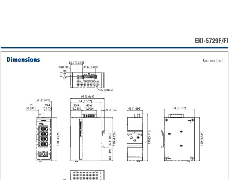 研華EKI-5729FI 2 SFP千兆光8千兆電寬溫型ProView(組態(tài))系列工業(yè)以太網(wǎng)交換機