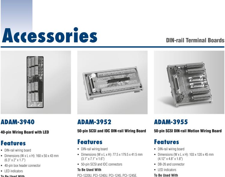 研華ADAM-3956 100-pin SCSI DIN-rail Wiring Board