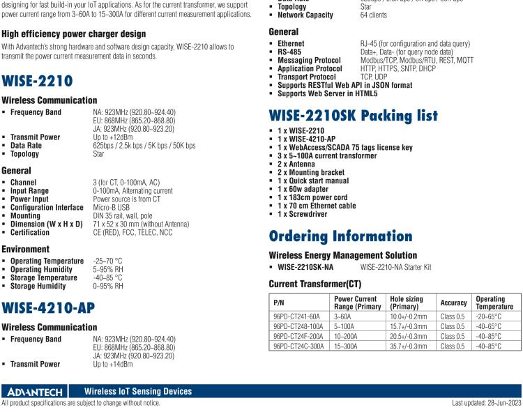 研華WISE-2210SK Starter Kit - Wireless Energy Management Solution