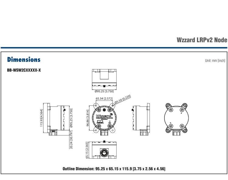 研華BB-WSW2C00015 LoRaWAN節(jié)點(diǎn)，支持RS485，外部天線