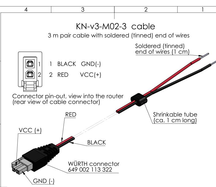 研華BB-KN-v3-MO2-3 Power supply cable SmartFlex/SmartMotion, 3m