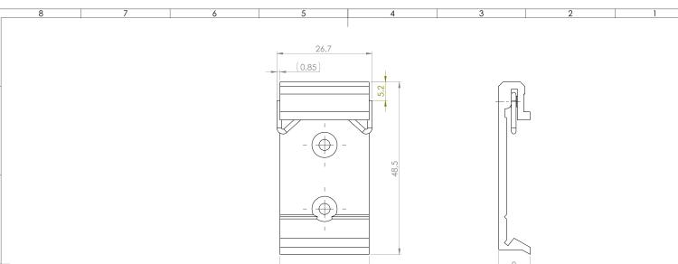 研華BB-SBD25 Metal DIN holder, SmartStart