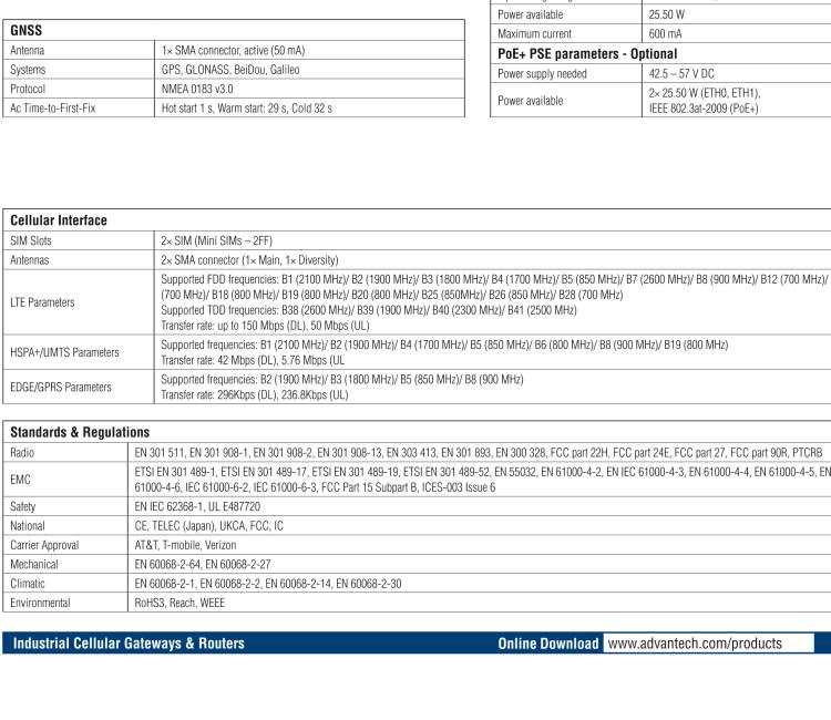 研華BB-SR31009420 SmartFlex, Global, 3x Ethernet, 1x RS232, 1x RS485, PoE PD, Metal, Without Accessories