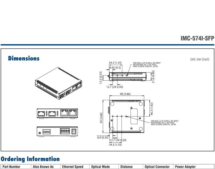 研華BB-858-11121 IE-Multiway 10/100/1000 Mbps Optical Ethernet Demarcation Unit