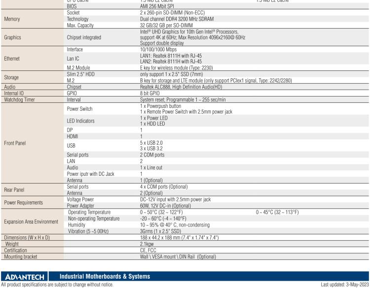 研華EPC-T4218 適配Intel 第8代 賽揚(yáng)/凌動系列處理器。1U超薄高度，無風(fēng)扇系統(tǒng)，性能強(qiáng)勁，性價比高。