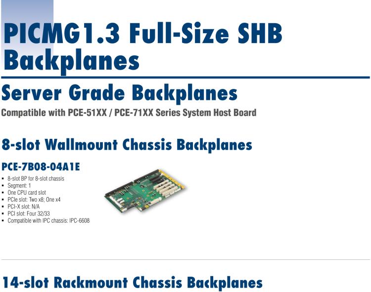 研華PCE-5B03V 3-slot Butterfly BP for 1U chassis