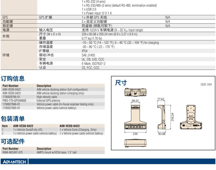 研華AIM-78H 10.1" 醫(yī)療平板電腦，搭載高通? 驍龍? 660 處理器, 安卓10