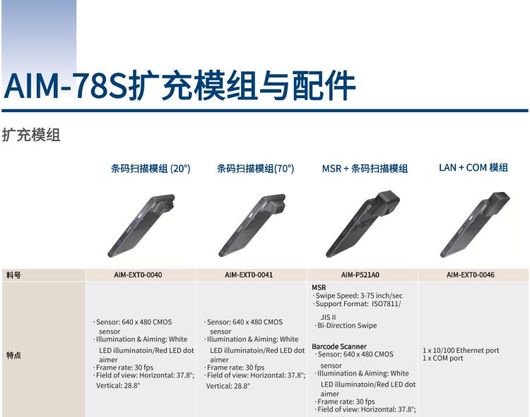 研華AIM-78S 10.1" 工業(yè)移動手持平板電腦，搭載高通? 驍龍? 660 處理器, 安卓10操作系統(tǒng)