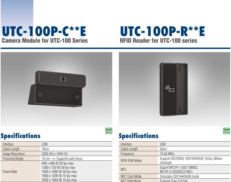 研華UTC-100P-R RFID Reader for UTC-100 series