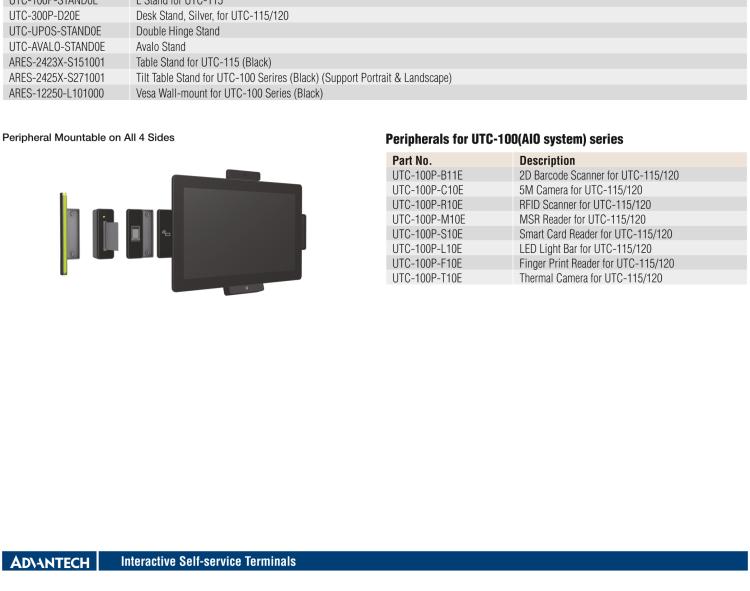 研華UTC-115G 15.6" 多功能觸控一體機(jī) UTC-115G ，配備Intel? Celeron? N3450 /Pentium? N4200