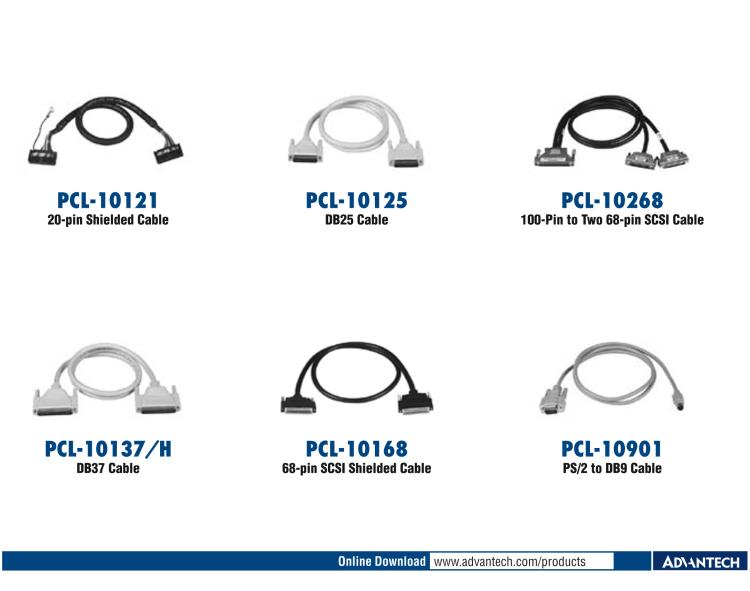 研華PCL-10251 100針到2根50針SCSI電纜， 1米