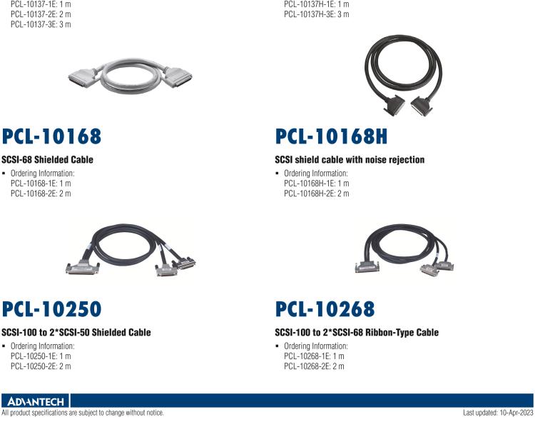 研華PCL-10125 3m DB-25屏蔽線纜