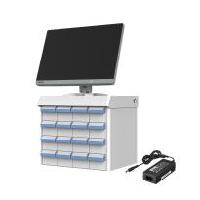 研華AMiS-850T Designed with 4 tiers and capacity for 16 lockable medicaiton bins, AMiS-850T allows medications to be stored and distributed near the point of care.